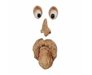 Tree face outdoor statue old man tree hugging bark grimace facial feature decoration