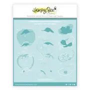 Honey Bee Awesome To The Core - Set Of 2 Coordinating Stencils