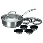 Scanpan - Satin 18/10 Stainless Steel Induction Egg Poaching Set 20cm