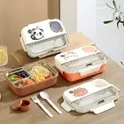 Portable Cartoon Kid's Lunch Box Cute Lunch Container Outdoor