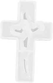 MINAOLULUS Cross Candle Abrasive Tool Heart Mold Silicone Mold for Handmade Candles. Silicone Candle Mould Silica Gel White