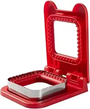 Sandwich Cutter and Sealer, Square Pocket Sandwiches Cutter Uncrustables Maker, Sandwich Cutters for Kids Love lunchables (Red, 12.5 * 14.5CM)