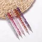 5pcs/set Nail Painting Pen Reusable Sequins Handle 2 Ways Dotting Tool Nail