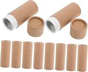 BESTYASH 10Pcs Craft Mailing Tube Paper Storage Tubes for Tea and Aromatherapy Stylish Packaging for Various Occasions