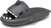 [SMajong] Shark Sildes Slippers Girls Boys Shark Flippers Ultra Soft Summer Slippers Bathing Slippers Non-Slip Shower Bath Shoes Beach Sandals Size 23-36 EU