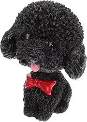 WESIEVYA 1Pc Shaking Head Puppy Model Creative Dog Decor for Car Home Office for Cake Decoration Lightweight Environmental Material