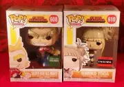 Funko Pop My Hero Academia - ALL MIGHT #608 (B&N) & HIMIKO TOGA #610 (AAA) - HTF