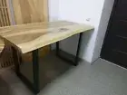 Natural wood table NUT, solid wood, handmade, slab made of solid walnut wood
