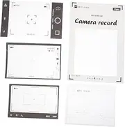 [GETAJGHSD] 15sheets Cute Retro PVC Scrapbook Stickers for Creative Journaling and Memory Decoration Film Frames for Projects Vintage Aesthetic Supplies for Scrapbooking