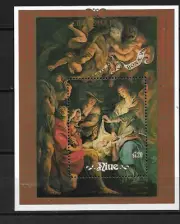 NIUE 1988, HOJA BLOQUE NAVIDAD. MNH.