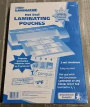 Educational Insights Hot Seal Laminating Pouches (8.5" X 11", 100) NEW SEALED