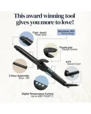 Bio Ionic Long Barrel Styler Curling Hair Iron 1.25" inch Pro NIB