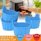 4Pcs Air Fryer Egg Poacher Food Grade Silicone Egg Poaching Cups Easy HuUBy