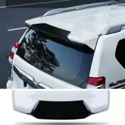 For Toyota Prado FJ150 2010-2021 Rear Trunk Roof Spoiler Wing White&Black trim
