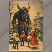 5x7" Krampus Santa Strange Children Christmas Winter Unusual Vintage Vibe