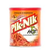 Pik Nik Hot and Spicy Shoestring Potato Chips Fries Can 106g