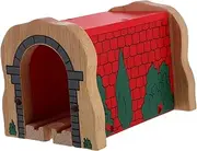 Abaodam Wooden Train Tunnel Model Toy Accessory Track Expansion for Boy Girl Engaging Simulation Play for Home and Kindergarten Cave Tunnel Design