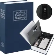 KYODOLED Diversion Book Safe with Combination Lock, Safe Secret Hidden Metal Loc