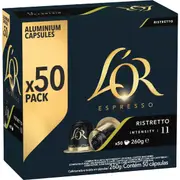 L'Or Espresso Ristretto Intensity 11 Coffee Pods 50 pack