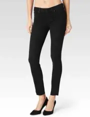 NWT PAIGE Sz27 TRANSCEND VERDUGO ANKLE RAW HEM MIDRISE SKINNY STRETCH BLACK FOG