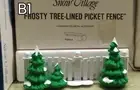 department 56 original snow village Tree Lined PIcket fence