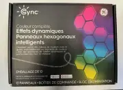 GE Cync Smart LED Light Hexagon Panels 10 pc Dynamic Effect Full Color Bluetooth