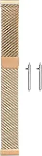 [HARFINGTON] Stainless Steel Mesh Watch Band Quick Release Adjustable Strap Magnetic Clasp for Men Women