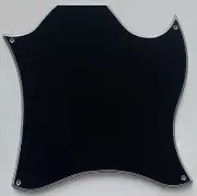 For Fit US Gibson SG Standard Blank Full Face Style Guitar Pickguard 5 Ply Black