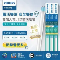 在飛比找Yahoo!奇摩拍賣優惠-安心買【飛利浦PHILIPS】LED18.5W T8雙端入電