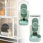 Pet Small Automatic Cat Dog Cage Hanging Feeder Bowl Water Bottle Food Dispenser
