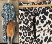 BNWT Leopard Print CAROLINE MORGAN HI LO TOP Flouncy 12