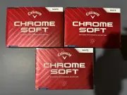 3 DOZEN BRAND NEW CALLAWAY CHROME SOFT GOLF BALLS