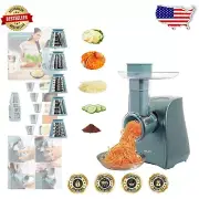 Multi-Functional Electric Grater with 5 Attachments for Easy Food Preparation