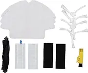 Vacuum Cleaner Accessories Kit Sweeping Robot Accessories Main Brush Rag Filter Element Side Brush for 360 S6 Home Cleaning,1 Main Brush,3 Rag,2 Filter Element,2 Filter Chip,1 Yellow Cleaning Tool