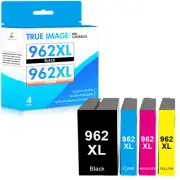 4PCS 962-XL Ink Combo for HP OfficeJet Pro 9010 9015 9016 9018 9020 9025 Printer