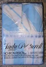 NOS Vintage Lady Pepperell Pillowcase Set - NEVER USED