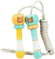 GOOHOCHY Cartoon Bear Pattern Jump Rope for Fun Exercise Equipment for Students Ergonomic Handles Durable Design for Fitness and Play