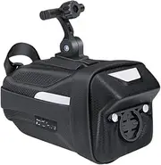 Waterproof Hard Shell Bicycle Saddle Bag MTB Road Bike Rear Seat Bags (2L), Can Hang Tail Lights