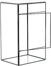 CIYODO Terrarium Plants Tin Glass Moss Landscape Container Balusters Moss Holder