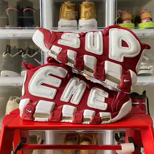 Supreme x NIKE AIR MORE UPTEMPO 大AIR 紅白 男女 902290-600