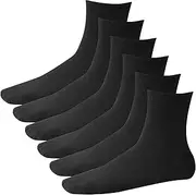 [Dress Cici] Low Cut Socks for Men, Polyester Lightweight Ankle Socks (6 Set)