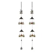 2 Pcs Hand Decor Metal Wind Chime Wind Bell Chimes Horse Windchime Handmade Wind Chimes Small Wind Chime
