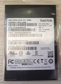 在飛比找Yahoo!奇摩拍賣優惠-SanDisk/閃迪  Z400s  64GB  SATA 