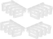 HOMSFOU 16 Sets Expandable Partition Boards Fridge Side Door Clip Kitchen Storage Accessories