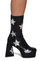 [Lamoda] Wide Fit Seeing Stars Platform Ankle Boots