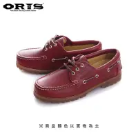 在飛比找momo購物網優惠-【oris 帆船鞋】ORIS專屬真皮烙印經典帆船鞋-紅/女款