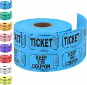 Tacticai 500 Raffle Tickets, Blue (1 of 8 Colors), Double Roll, Ticket for Event