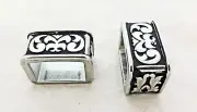 Jeremiah Watt Floral Black Keeper Loop Wire Edge Buckle Horse Tack Belt Sizes