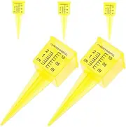 CANIGHT 5pcs Lawn and Garden Rain Gauge Sprinkler Catch Cup Outdoor Water Gauges for Yard Rain Measurer Easy-to-Read Scale Precision Rainfall Measurement Tool