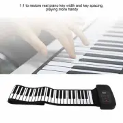 Rollup Piano Silicone 88 Keys Roll Up Piano Keyboards Hand Roll Piano Educat L2S